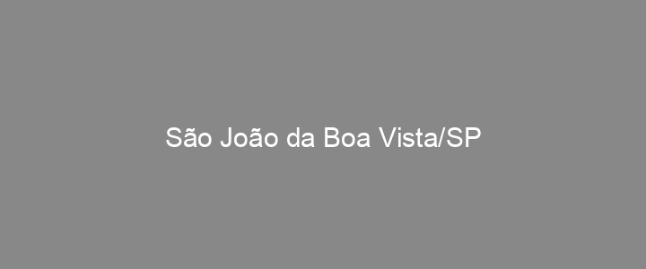 Provas Anteriores São João da Boa Vista/SP